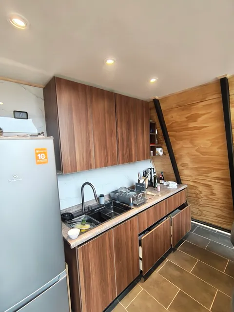 The kitchen, where someone else does the cooking this week