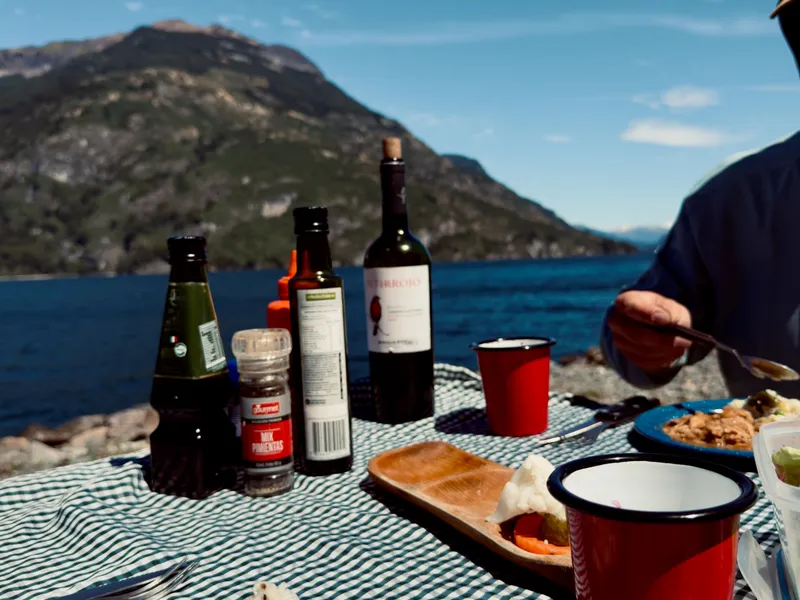 Float day lunch with local wine